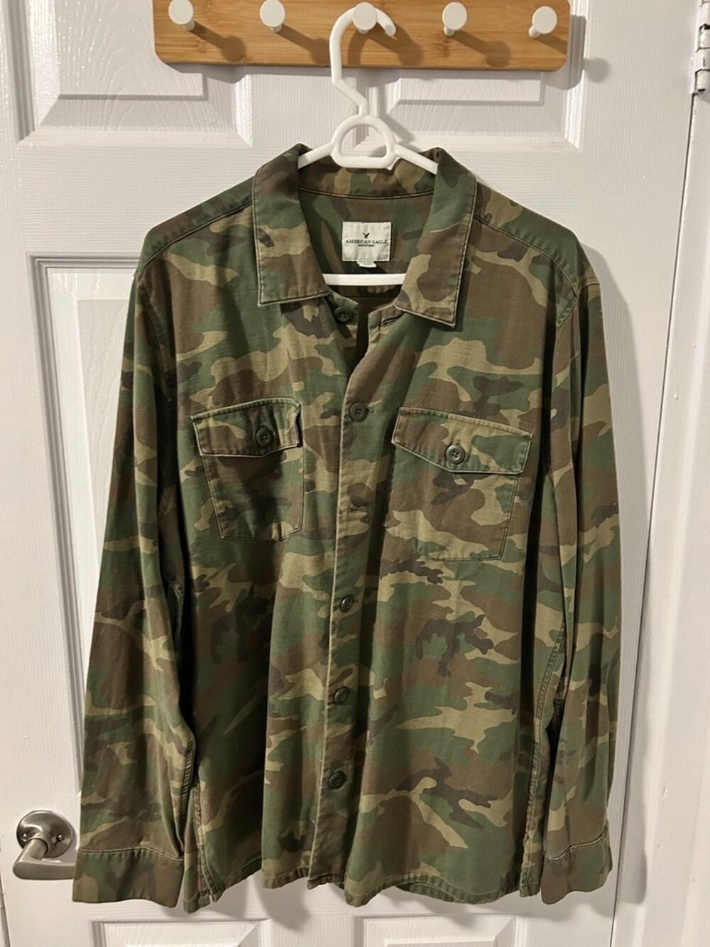 American Eagle Camo Shirt Jacket - Size XL